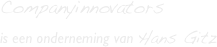 Companyinnovators &#10;is een onderneming van Hans Gitz